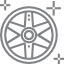 Grey Alloy Wheel Icon